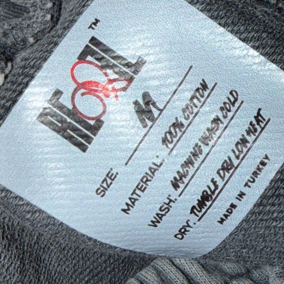 Wide Leg Distressed Women's Jeans - Charcoal Gray - Picture 7 of 7